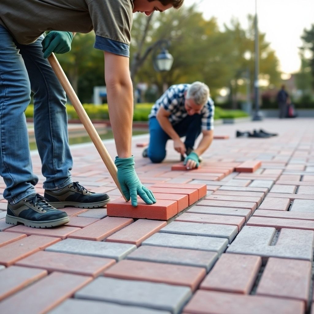 Укладка брусчатки